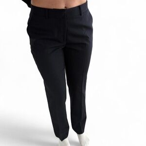 RALPH LAUREN PURPLE LABEL BLACK WOOL TROUSERS SIZE 8 STRAIGHT LEG